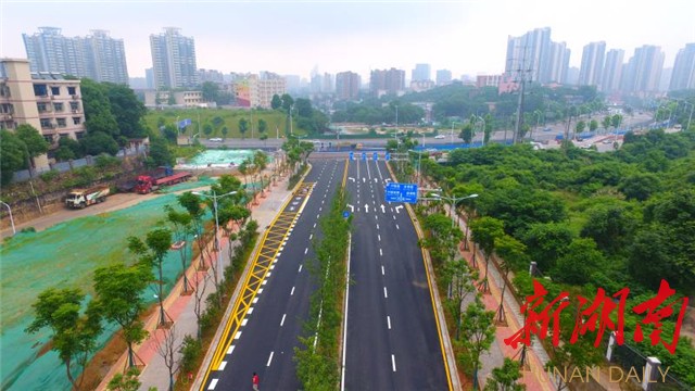 长沙雨花区雅塘片区唯一一条东西向市政道路建成