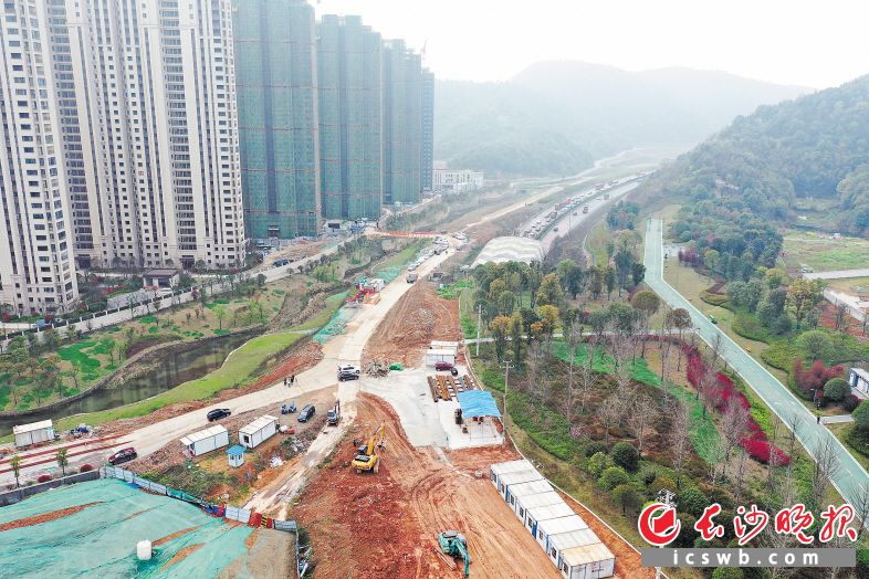 长沙梅浦联络线北段开始主体施工