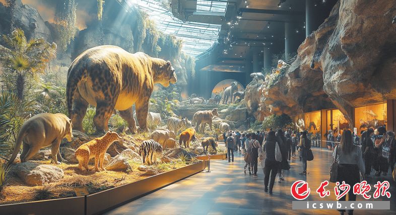 　　MAYA&middot;AI未来之城将成为全国同类型项目中规模最大的沉浸式体验空间。图为该项目效果图。受访者 供图