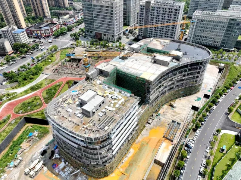 长沙北斗研究院总部基地项目航拍图。通讯员 供图