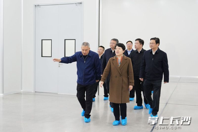 2月17日，省委常委、市委书记吴桂英调研科技创新与产业创新融合发展，来到中国电子科技集团公司第四十八研究所。
