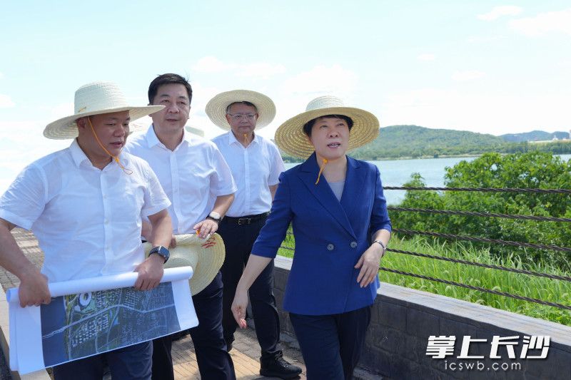 7月21日,省委常委、市委书记吴桂英调研生态绿心保护和南部融城片区建设工作,详细了解基础设施规划相关情况。