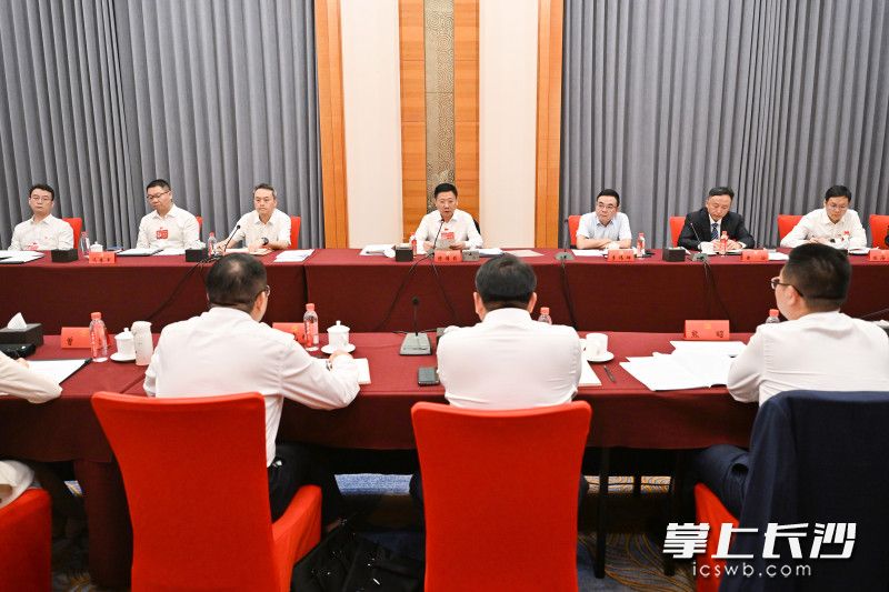 9月21日,陈博彰同志在市第十五次党代会望城区代表团参加讨论。