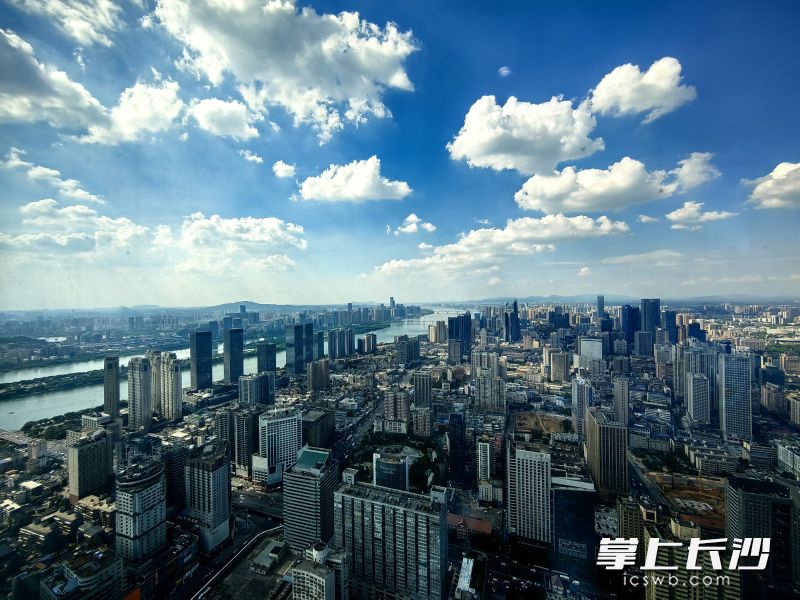 长沙局部城市鸟瞰图。长沙晚报全媒体记者 刘嘉 摄