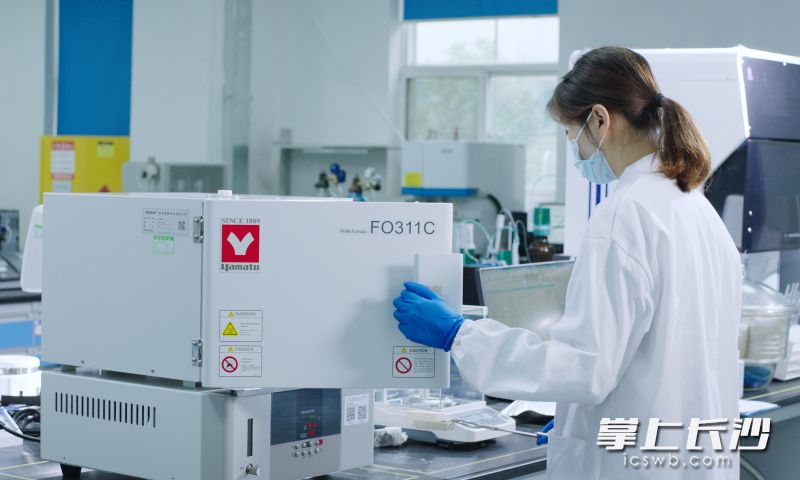 储能电池一期项目自动化率高达99%。 长沙晚报通讯员 姜星辰 摄