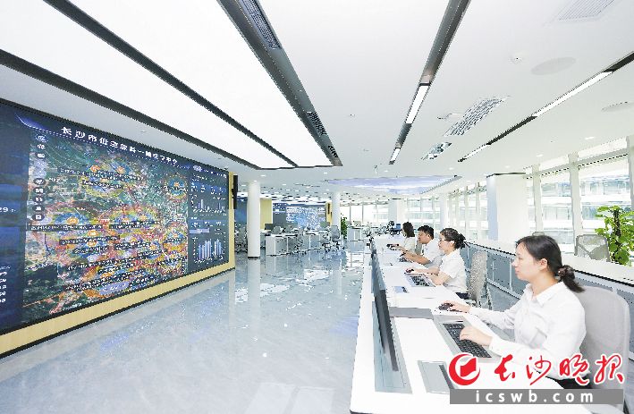 长沙市低空政务“一网统飞”平台。 均为 邹麟 摄