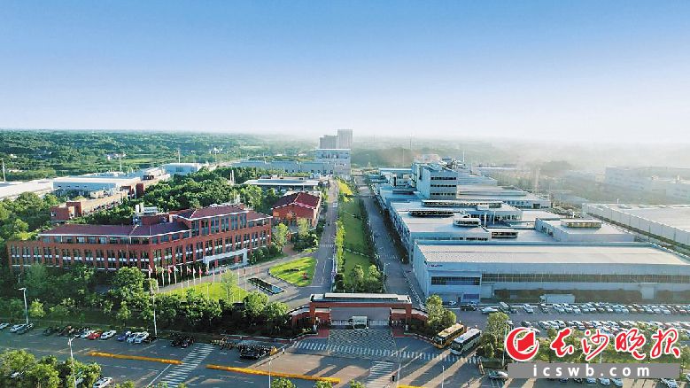 湖南中伟新能源科技有限公司全景。均为长沙晚报通讯员 钟伟 供图