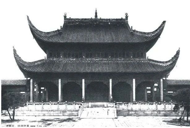 长沙府学宫大成殿老照片。图片来源:长沙自然资源和规划微信公众号