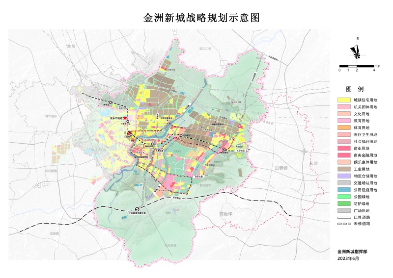 金洲新城规划图。受访单位供图